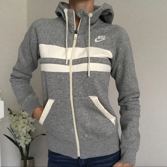 Nike Tops - NIKE Zip-Up Hoodie Gray SzXS